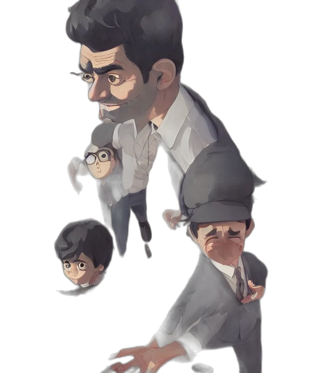 concept art, cartoon, comic book art, watercolor, dark, monochrome, bean, ambient transparent PNG cut-out