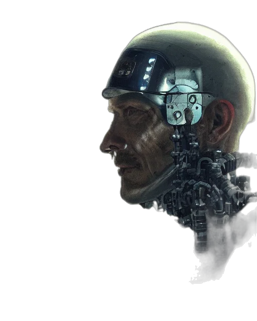 robot, face, mask, concept art transparent PNG cut-out