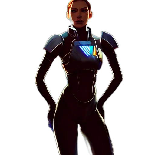 robot, jacket, staff, dress transparent PNG cut-out