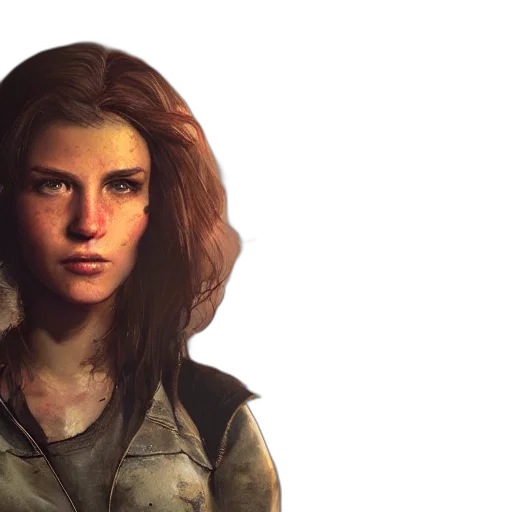 face, concept art, photorealistic, comic book art, 3d render, fallout, charismatic, beautiful transparent PNG cut-out