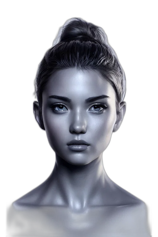 face, robot, mask, crown, photorealistic, fantasy art, concept art, oil painting transparent PNG cut-out