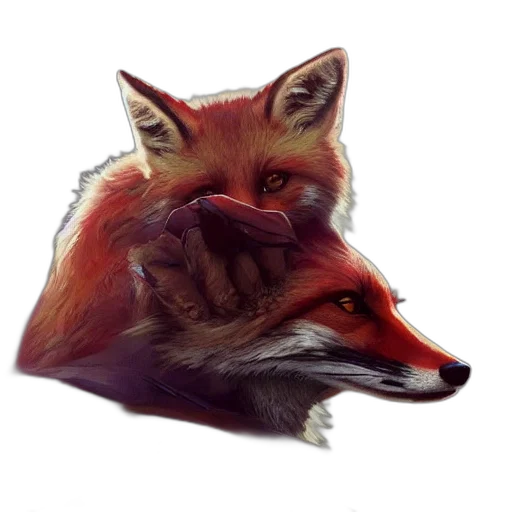 animal, creature, mask, face, concept art, pixel art, photorealistic, fantasy art transparent PNG cut-out