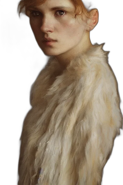 jacket, face, hair, mask, photorealistic, oil painting, 3d render, fantasy art transparent PNG cut-out