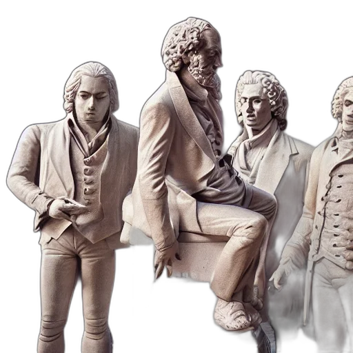 jacket, 3d render, concept art, photorealistic, mozart, beethoven, bach, liszt transparent PNG cut-out