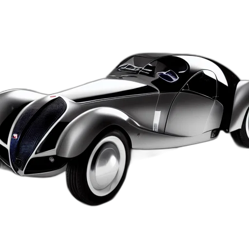 car, 3d render, concept art, photorealistic, bugatti, type, atlantic, concept transparent PNG cut-out