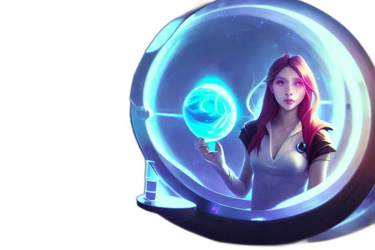 concept art, fantasy art, cyberpunk, 3d render transparent PNG cut-out