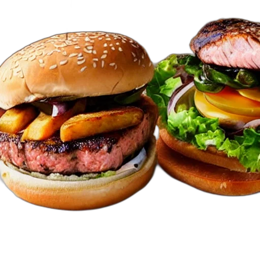 food, animal, photorealistic, 3d render transparent PNG cut-out