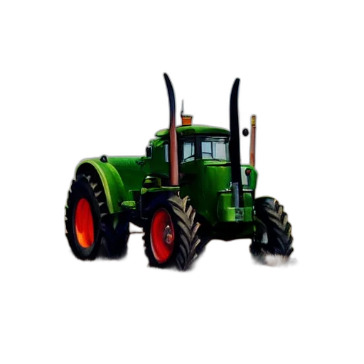 robot, 3d render, photorealistic, hyperrealistic, painting, image, where, tractor transparent PNG cut-out