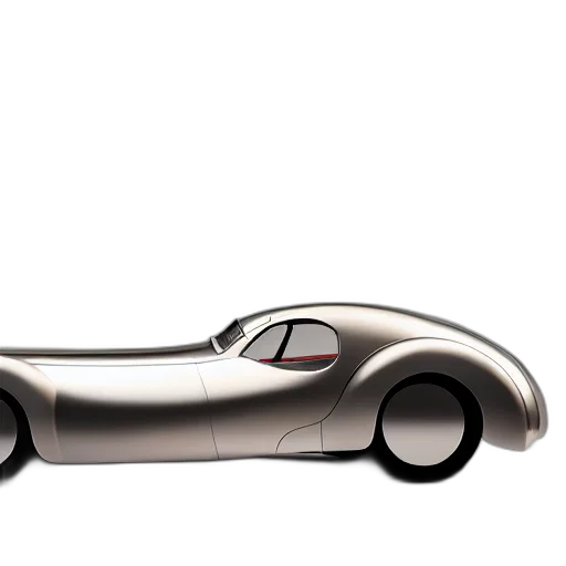 car, 3d render, concept art, photorealistic, retro, futuristic, bugatti, type transparent PNG cut-out