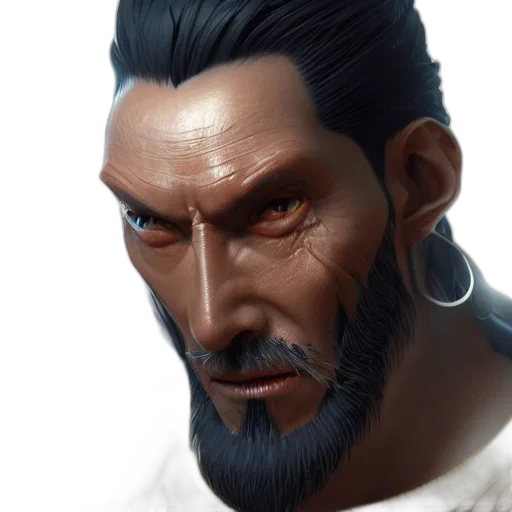 face, staff, concept art, fantasy art transparent PNG cut-out