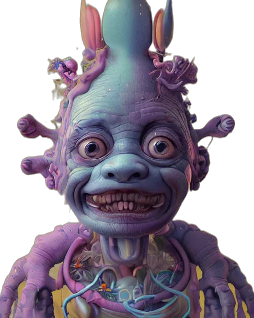 creature, mask, face, staff transparent PNG cut-out