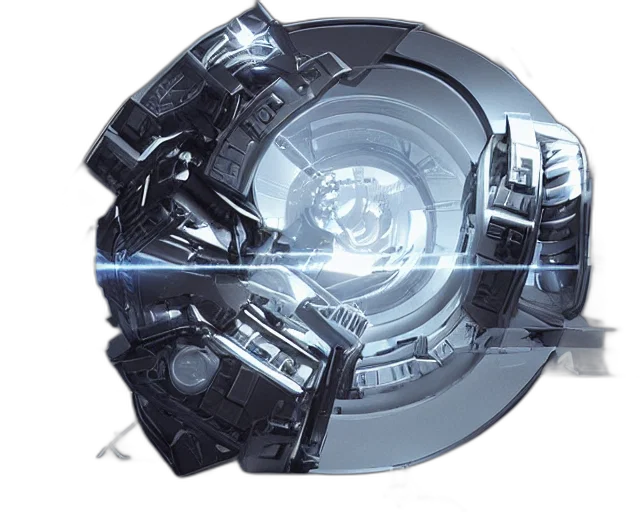 weapon, robot, concept art, 3d render transparent PNG cut-out