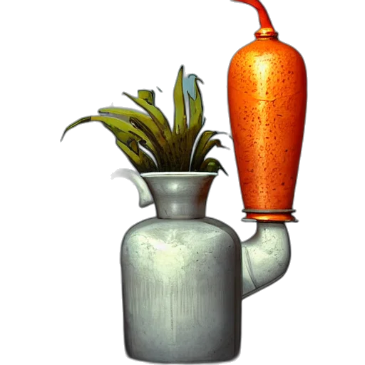 bottle, flower, food, crown transparent PNG cut-out