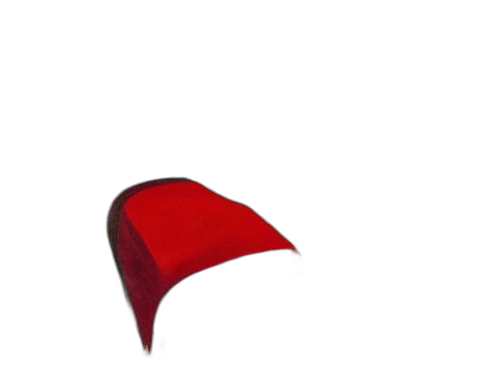 hat, umbrella, crown, furniture, 3d render, photorealistic, red, bedroom transparent PNG cut-out
