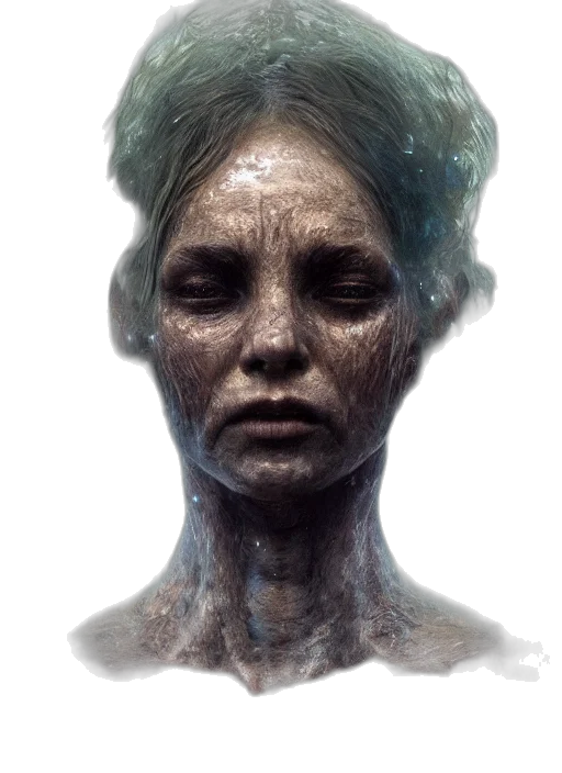 face, creature, mask, staff transparent PNG cut-out