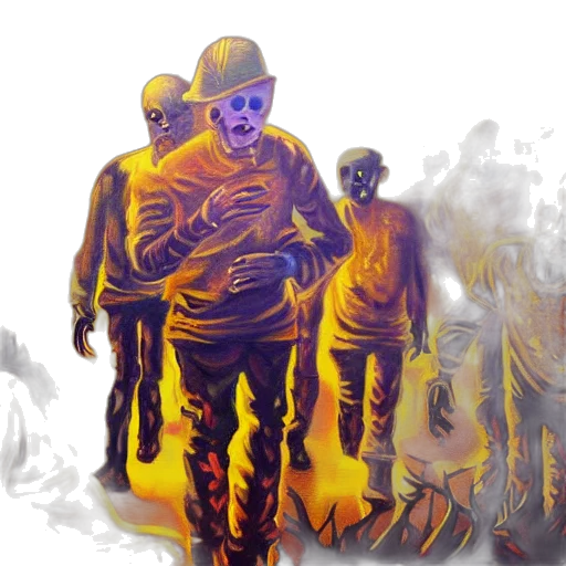 mask, concept art, watercolor, comic book art, oil painting, fire, fog, outer space transparent PNG cut-out