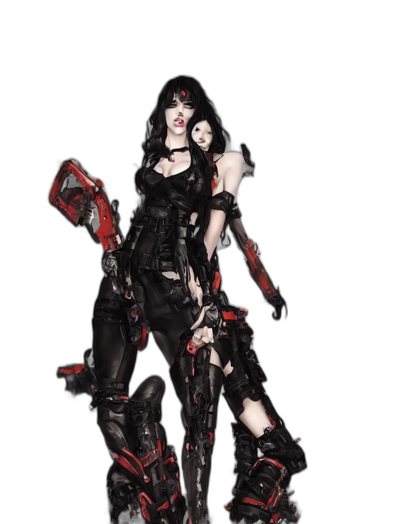 robot, concept art, cyberpunk, fantasy art transparent PNG cut-out