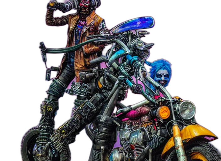 robot, weapon, staff, cyberpunk transparent PNG cut-out