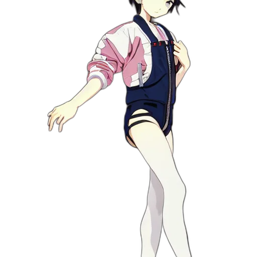 dress, jacket, staff, creature transparent PNG cut-out