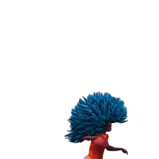 hair, dress, creature, staff, 3d render, concept art, fantasy art, photorealistic transparent PNG cut-out