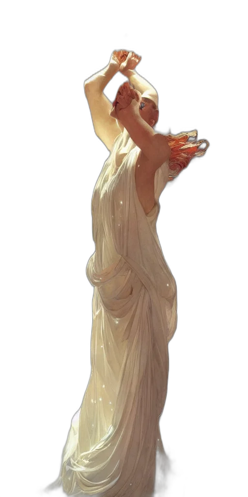 dress, bottle, jewelry, staff transparent PNG cut-out