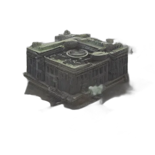 building, crown, weapon, robot, 3d render, concept art, pixel art, fantasy art transparent PNG cut-out