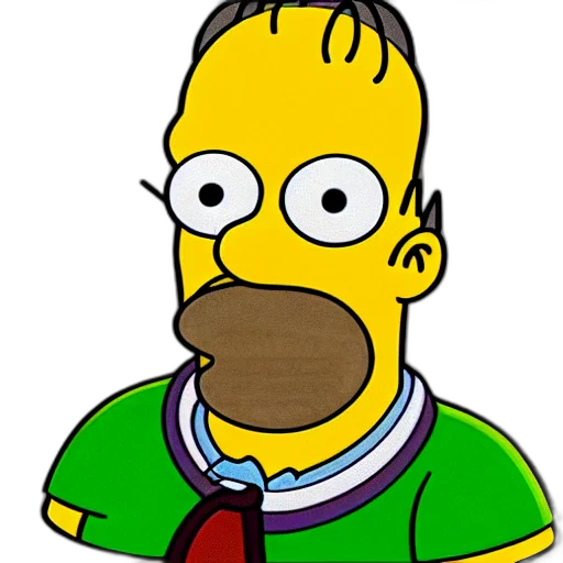 face, mask, staff, cartoon, photorealistic, pixel art, concept art, homer transparent PNG cut-out