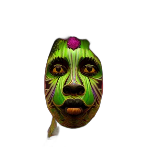 mask, face, creature, animal, 3d render, photorealistic, concept art, fantasy art transparent PNG cut-out