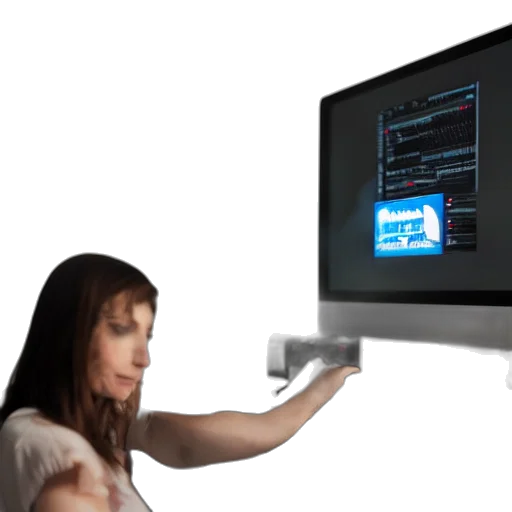 robot, reddit, mod, sitting, basement, front, computer, photograph transparent PNG cut-out