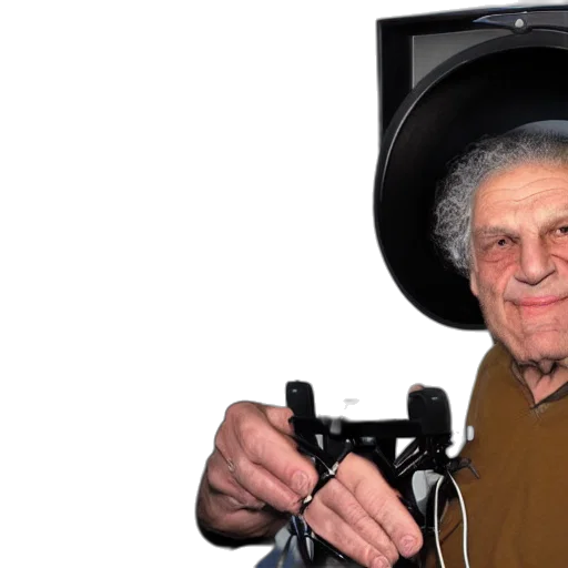 hat, weapon, staff, robot transparent PNG cut-out