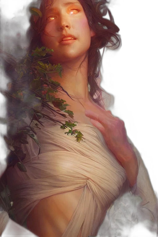 dress, face, crown, creature, fantasy art, photorealistic, oil painting, concept art transparent PNG cut-out