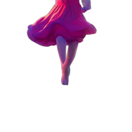 dress, staff, creature, crown transparent PNG cut-out