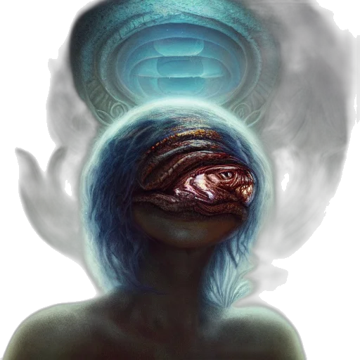 creature, mask, face, hair transparent PNG cut-out