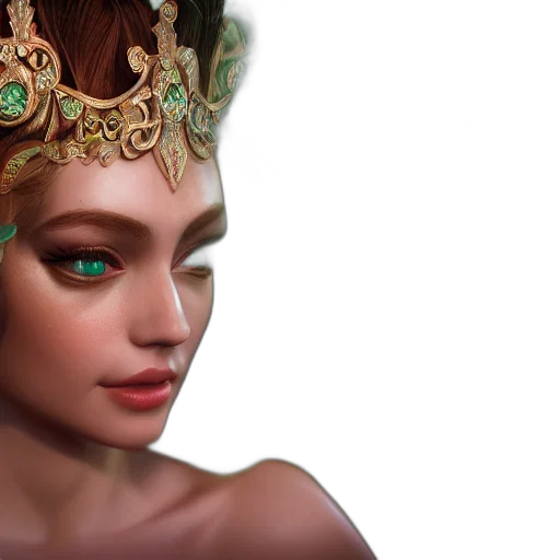 crown, jewelry, fantasy art, concept art transparent PNG cut-out