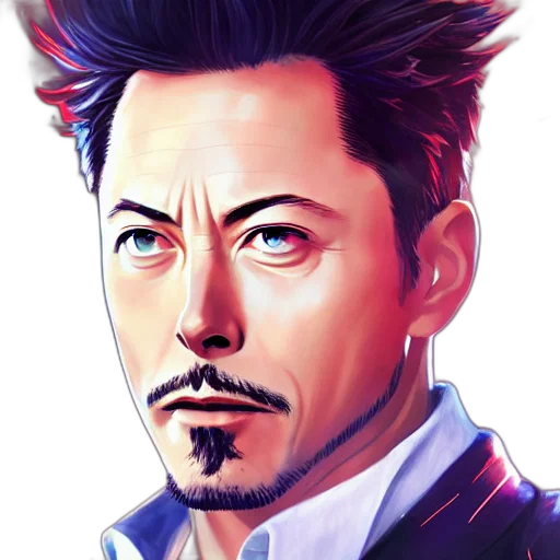face, robot, comic book art, cartoon transparent PNG cut-out