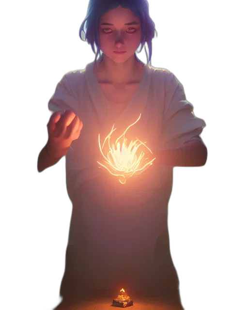 staff, jacket, creature, dress transparent PNG cut-out
