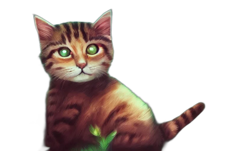 staff, animal, creature, photorealistic, concept art, fantasy art, pixel art, green transparent PNG cut-out