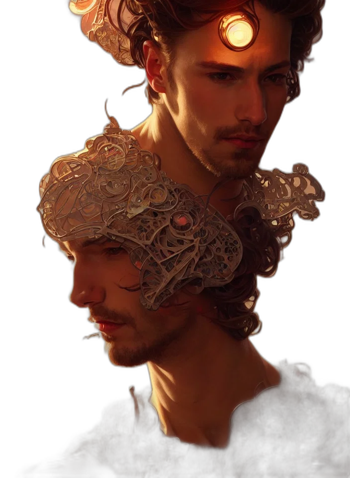 crown, face, hat, mask, concept art, photorealistic, fantasy art, oil painting transparent PNG cut-out