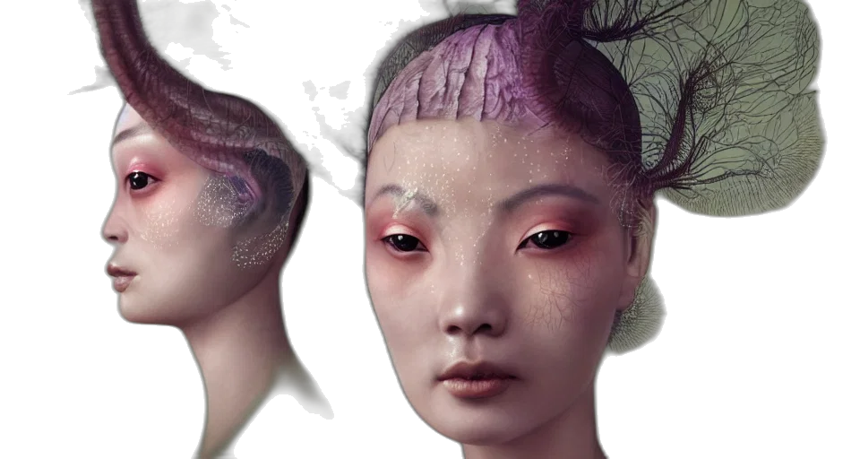mask, face, photorealistic, cyberpunk transparent PNG cut-out