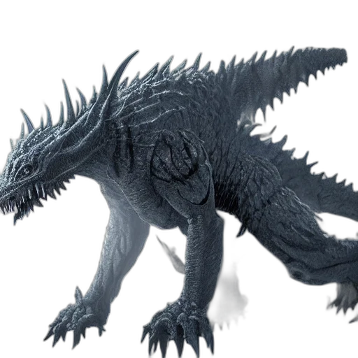 dragon, creature, animal, 3d render transparent PNG cut-out