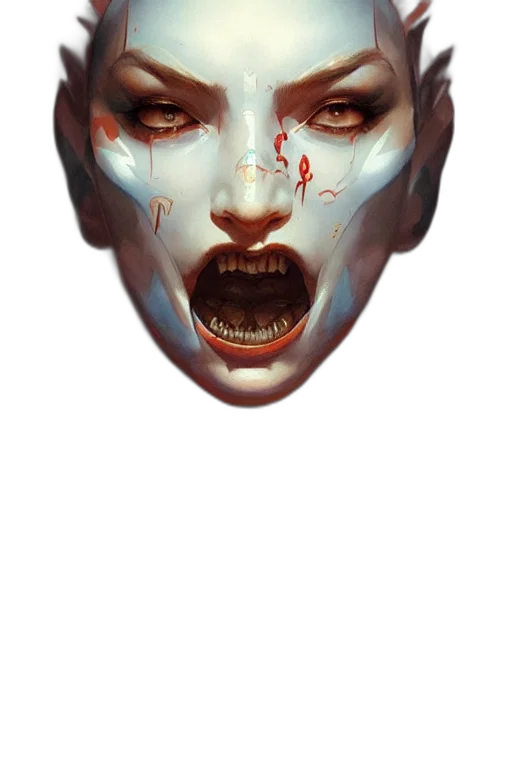 mask, face, creature, concept art transparent PNG cut-out