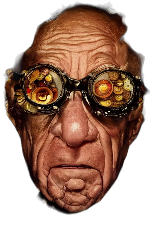 face, mask, staff, robot, concept art, comic book art, cyberpunk, photorealistic transparent PNG cut-out