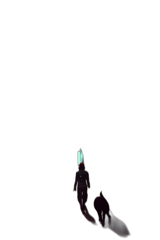 staff, weapon, sword, robot, pixel art, concept art, cyberpunk, fantasy art transparent PNG cut-out