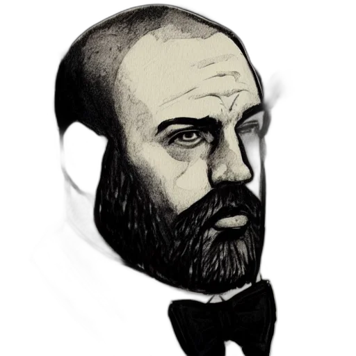 face, staff, animal, jacket, photorealistic, concept art, pencil sketch, pixel art transparent PNG cut-out