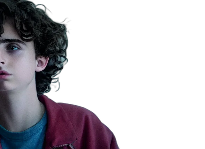 jacket, timothee, chalamet, stranger, things, vecna, movie, still transparent PNG cut-out