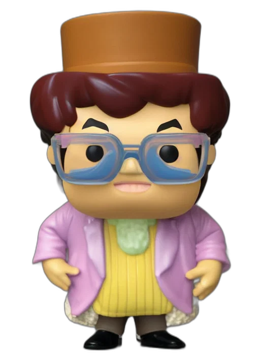 staff, robot, hat, 3d render, cartoon, concept art, funko, pop transparent PNG cut-out