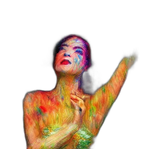 dress, face, creature, hair, watercolor, photorealistic, oil painting, 3d render transparent PNG cut-out