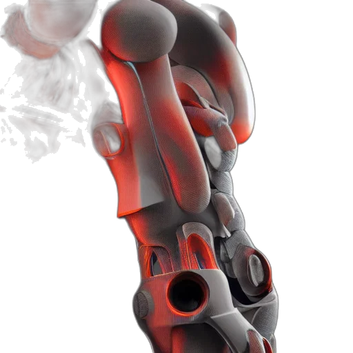 3d render, second, skin, exoskeleton, high, definition, product, design transparent PNG cut-out