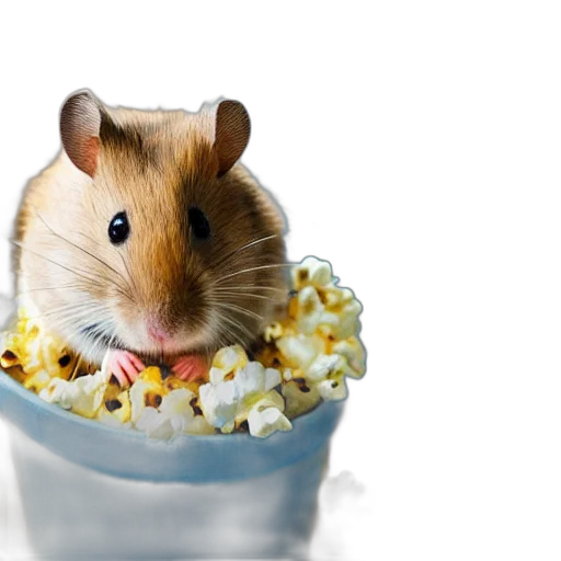food, animal, photorealistic, hamster transparent PNG cut-out