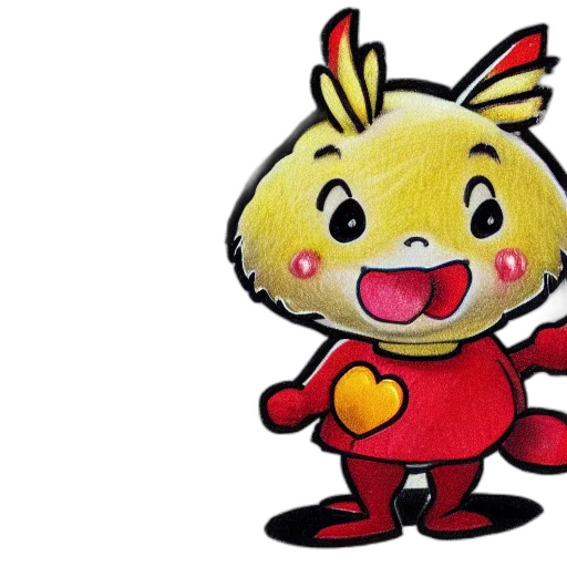 animal, cartoon, 3d render, concept art, pixel art, cute, puffy, mascot transparent PNG cut-out
